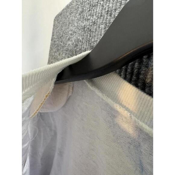 Vtg TieDye Leopard Puff Paint Shoulder Pads, Women's XXL TShirt, Made in USA - Picture 5 of 9